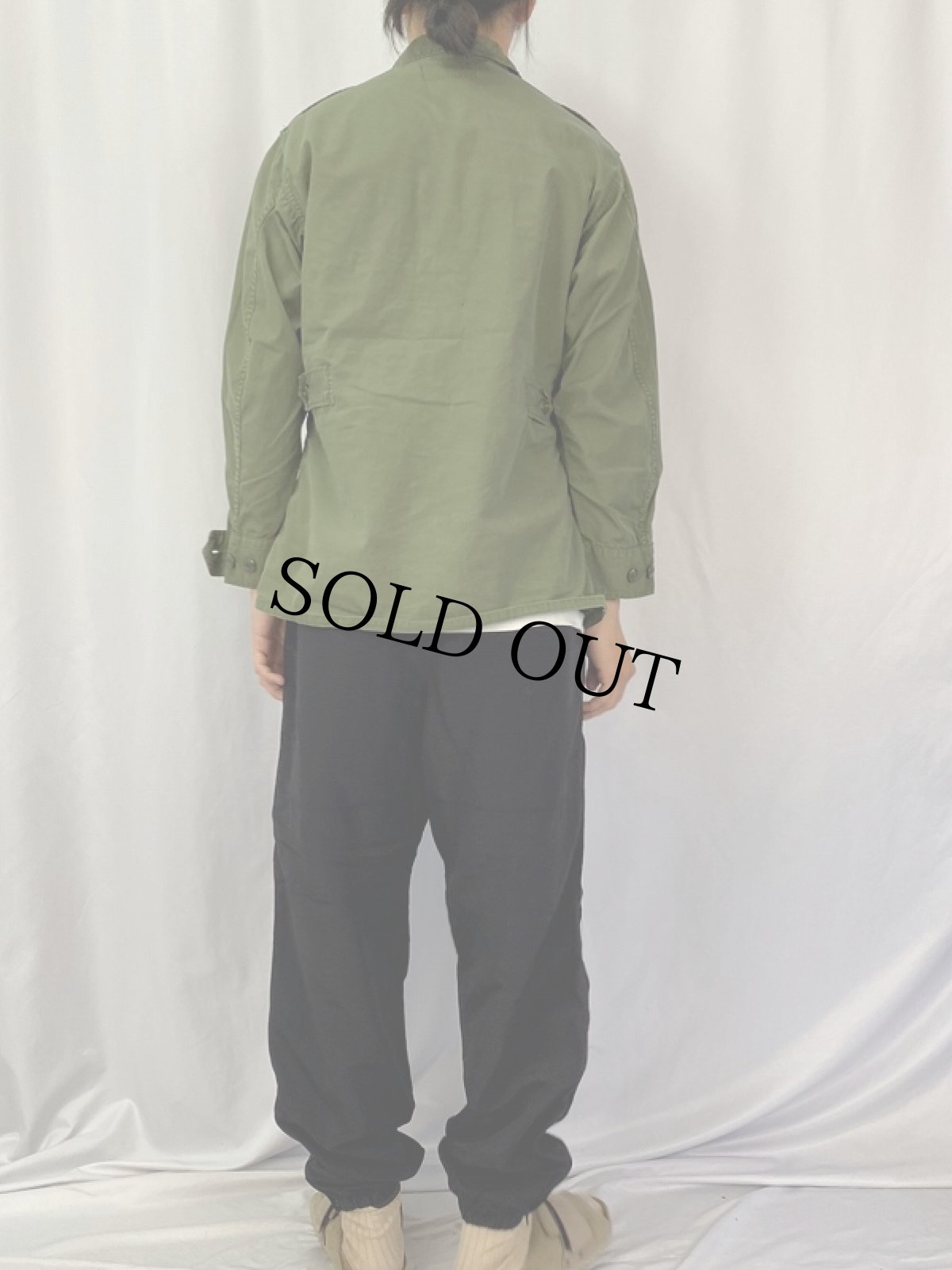 画像4: 60's U.S.ARMY ジャングルファティーグジャケット 2nd SMALL-SHORT (4)