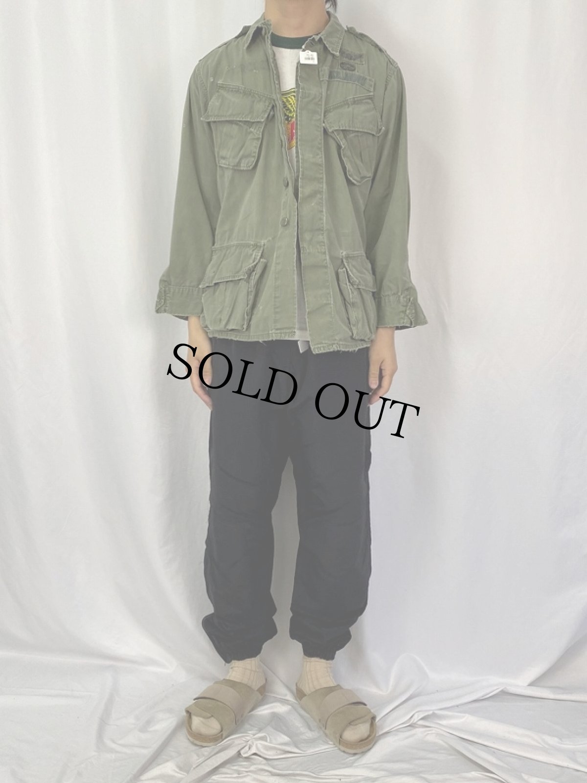 画像2: 60's U.S.ARMY ジャングルファティーグジャケット 2nd (2)