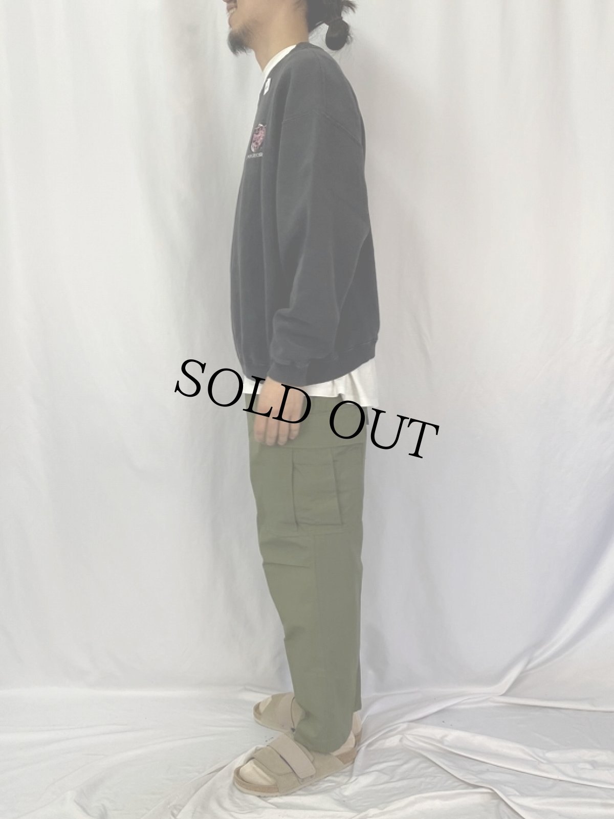 画像3: 90's〜 BLIND PIG RECORDS レコードレーベール 刺繍スウェット XXL (3)