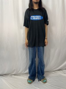 画像2: 90's THE BODY SHOP USA製 "PROTECT & RESPECT" コスメブランドTシャツ XL (2)