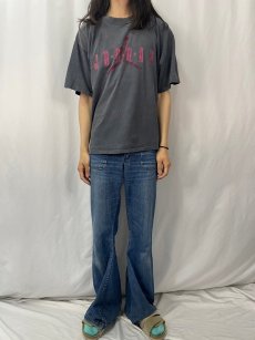 画像2: 90's NIKE 銀タグ USA製 "AIR JORDAN" ロゴプリントTシャツ L (2)