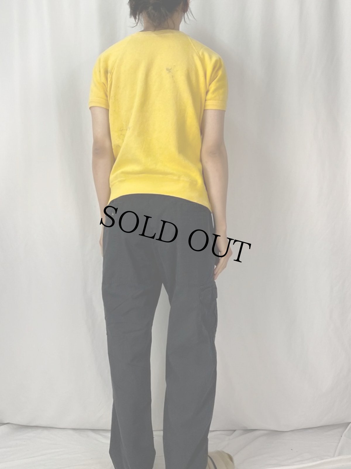 画像4: 〜60's "U.S.MARNE CORPS" 染み込みプリント ラグラン半袖スウェット (4)