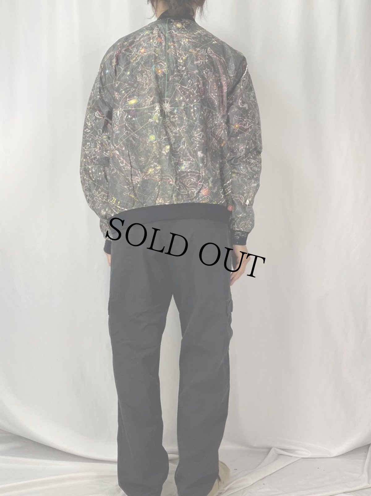 画像4: 〜90's GLOWIN' THE GALAXY USA製 星座柄 ペーパージャケット XXL (4)