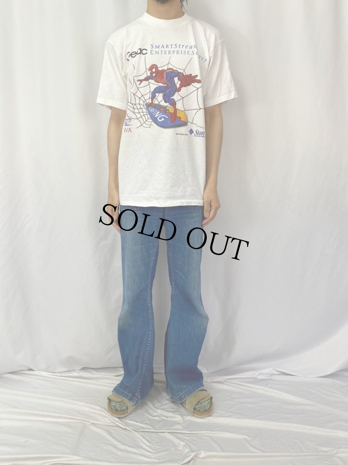 画像2: 90's Sun microsystems USA製 キャラクタープリント 企業Tシャツ L (2)