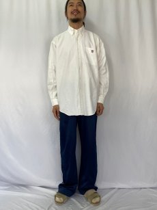 画像2: POLO Ralph Lauren "BLAKE" 刺繍入り コットンボタンダウンシャツ L (2)