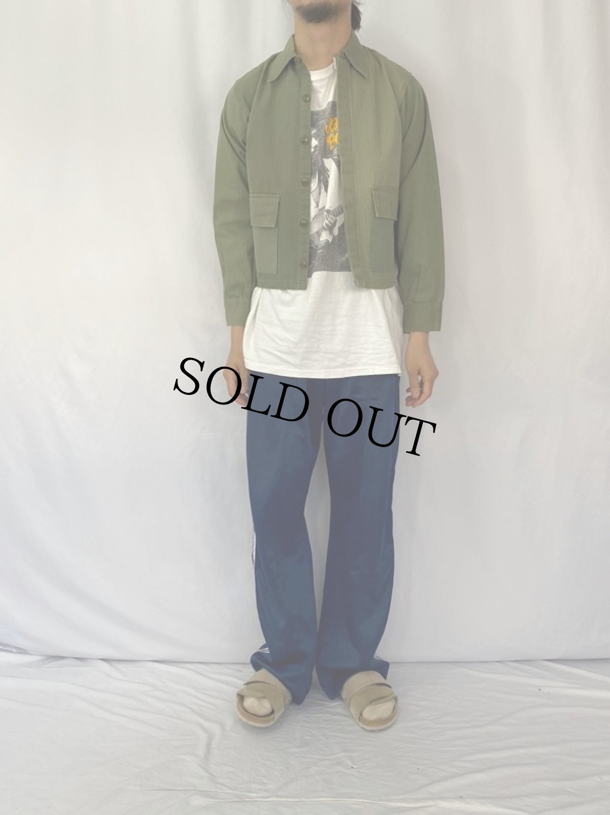 画像2: 60's U.S.ARMY-REGULATION HBTジャケット S (2)