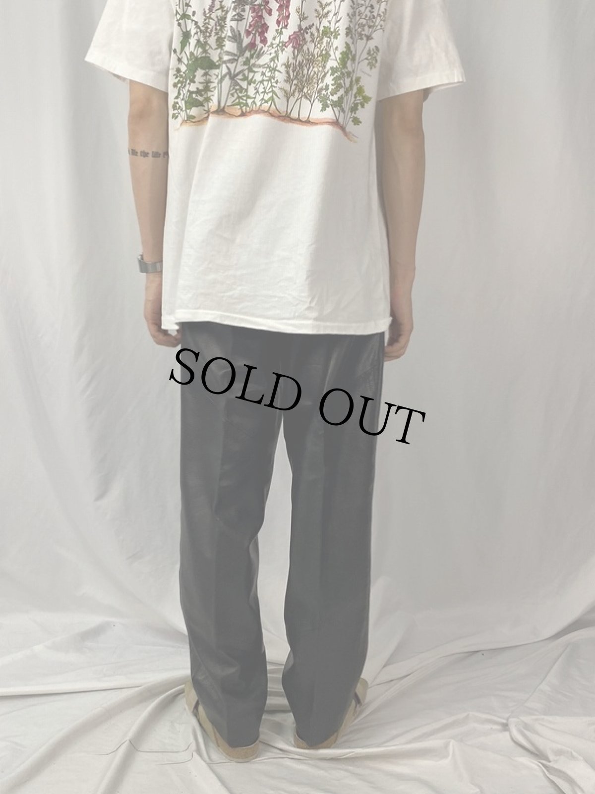 画像4: SAXONY 2タック レザーパンツ W32 (4)