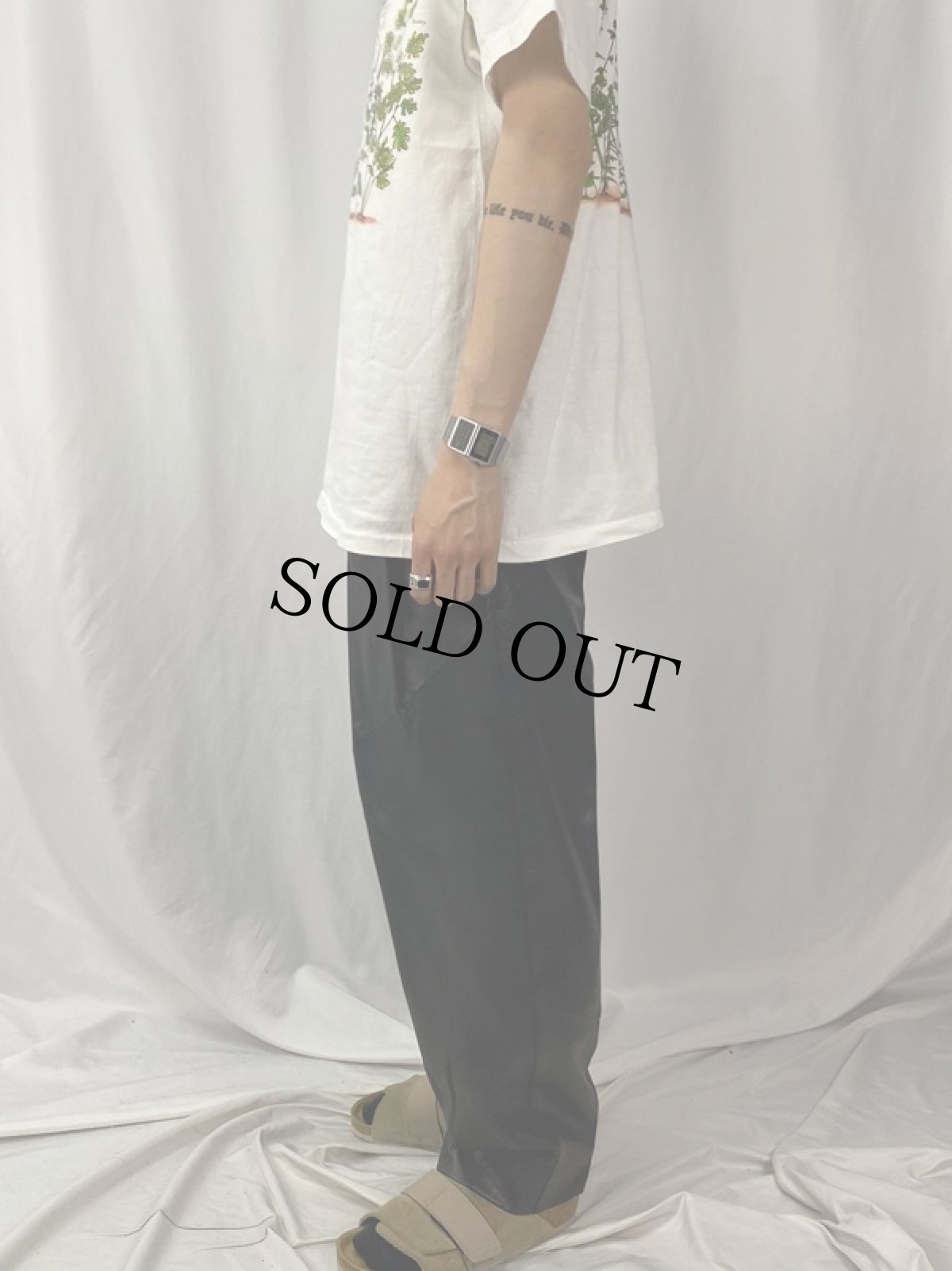 画像3: SAXONY 2タック レザーパンツ W32 (3)