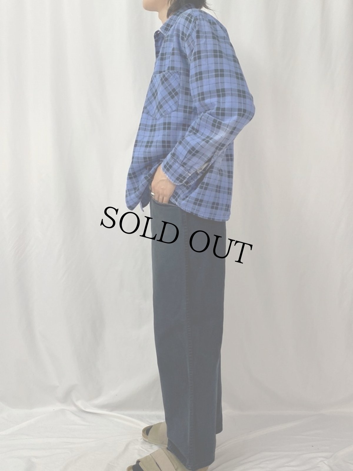 画像3: チェック柄 プリントネルシャツ  (3)