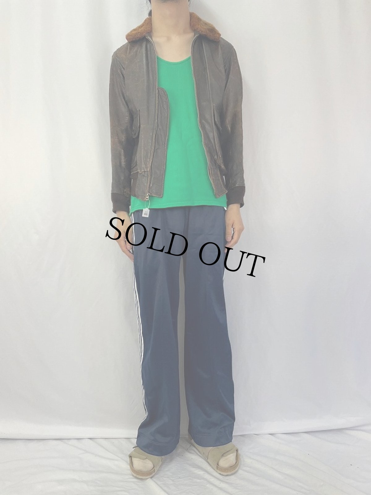 画像2: 50's U.S.NAVY G-1 フライトジャケット (2)