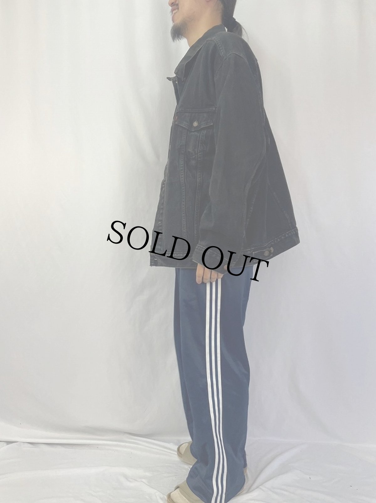 画像3: 90's Levi's 70507-4519 USA製 ブラックデニムジャケット XXL (3)