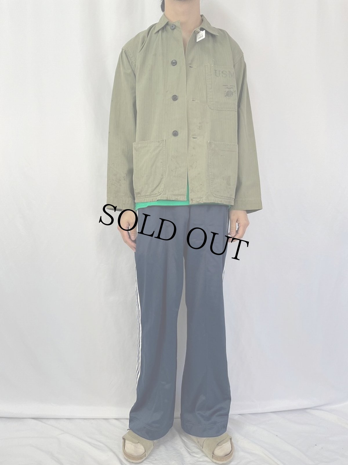 画像2: 40's USMC P-41 HBT ユーティリティジャケット (2)