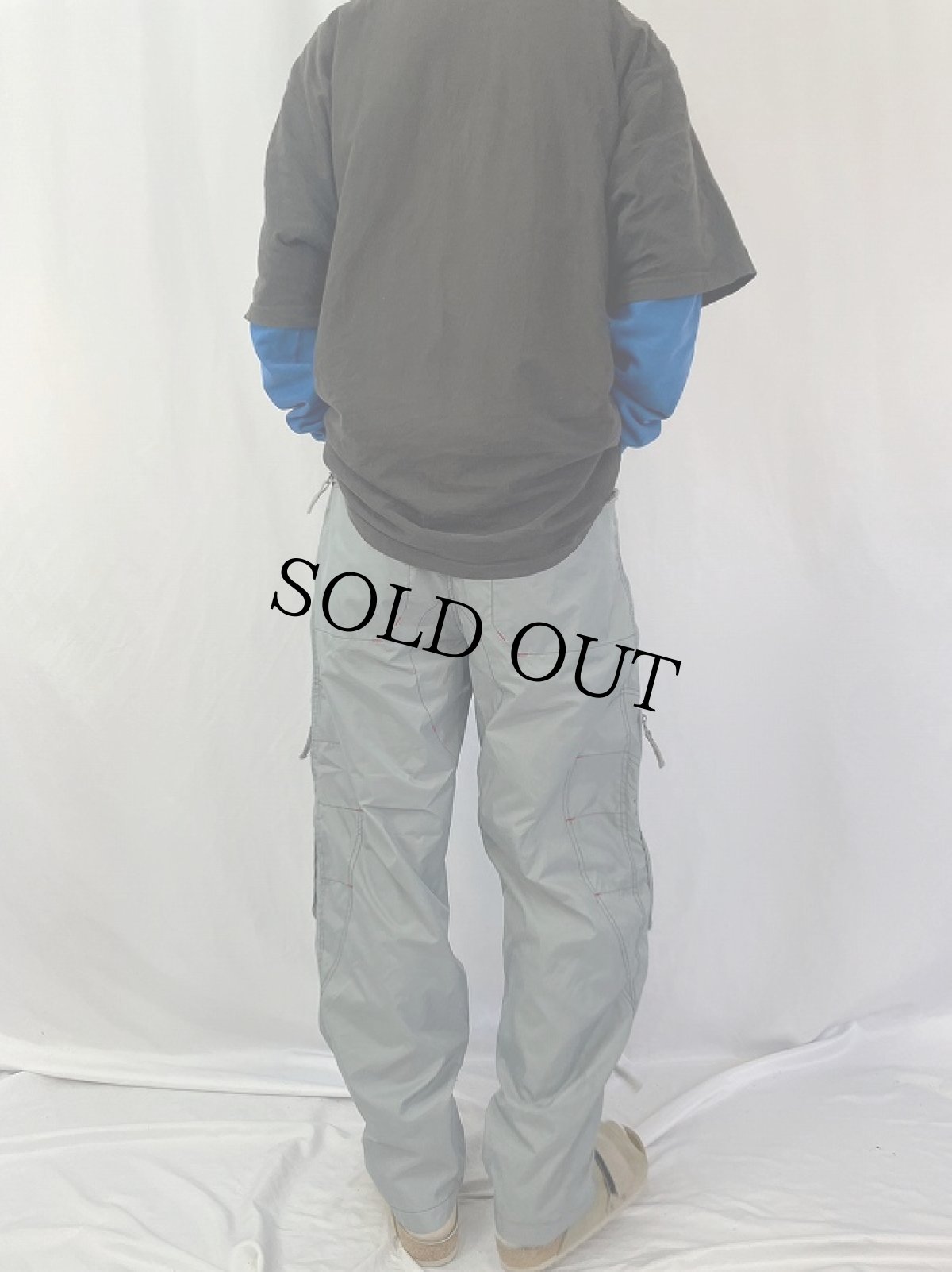 画像4: ACTIVE LABORATORIES デザイン ナイロンカーゴパンツ L (4)