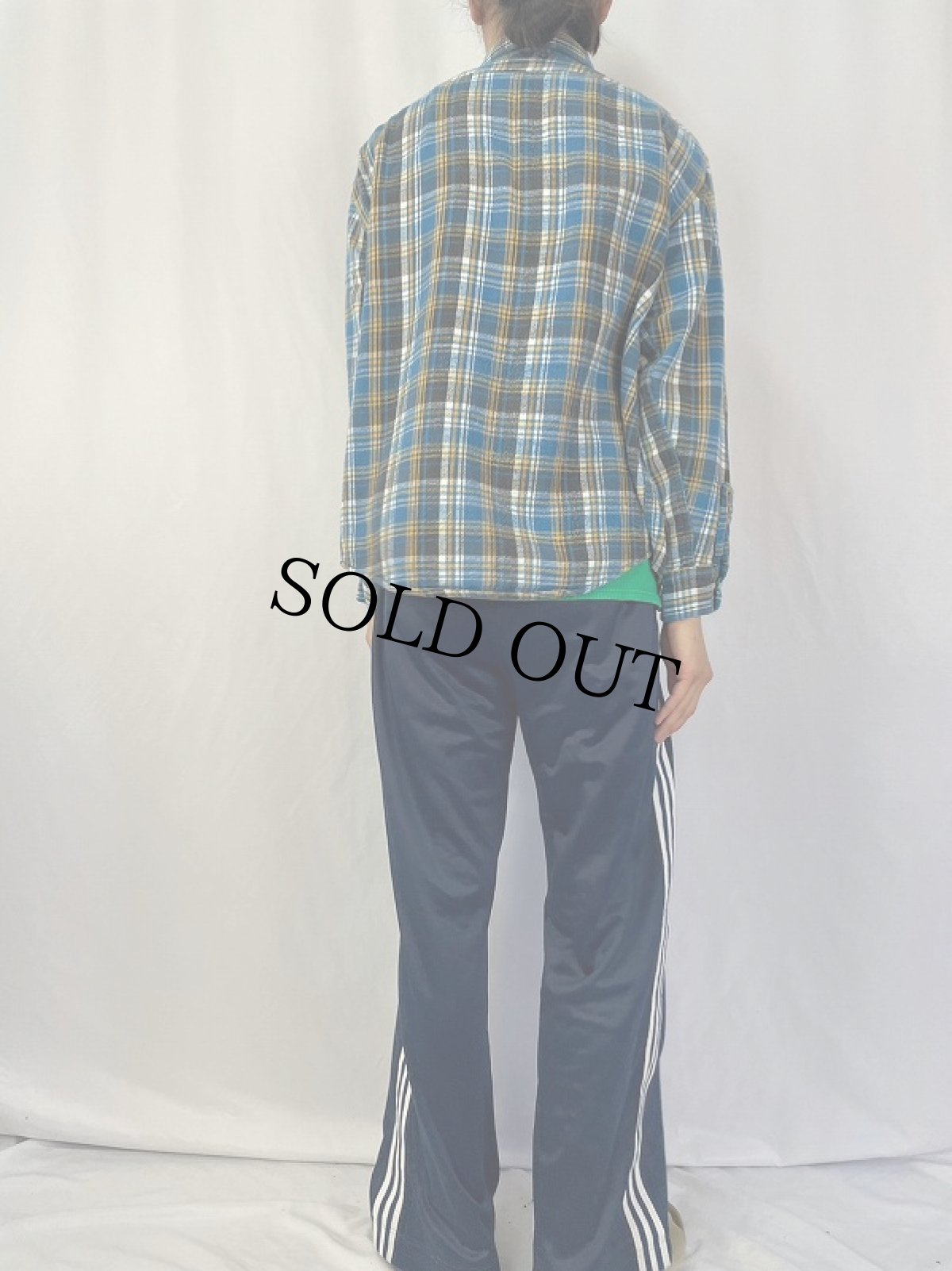 画像4: 60's Winter king チェック柄 ヘビーネルシャツ (4)