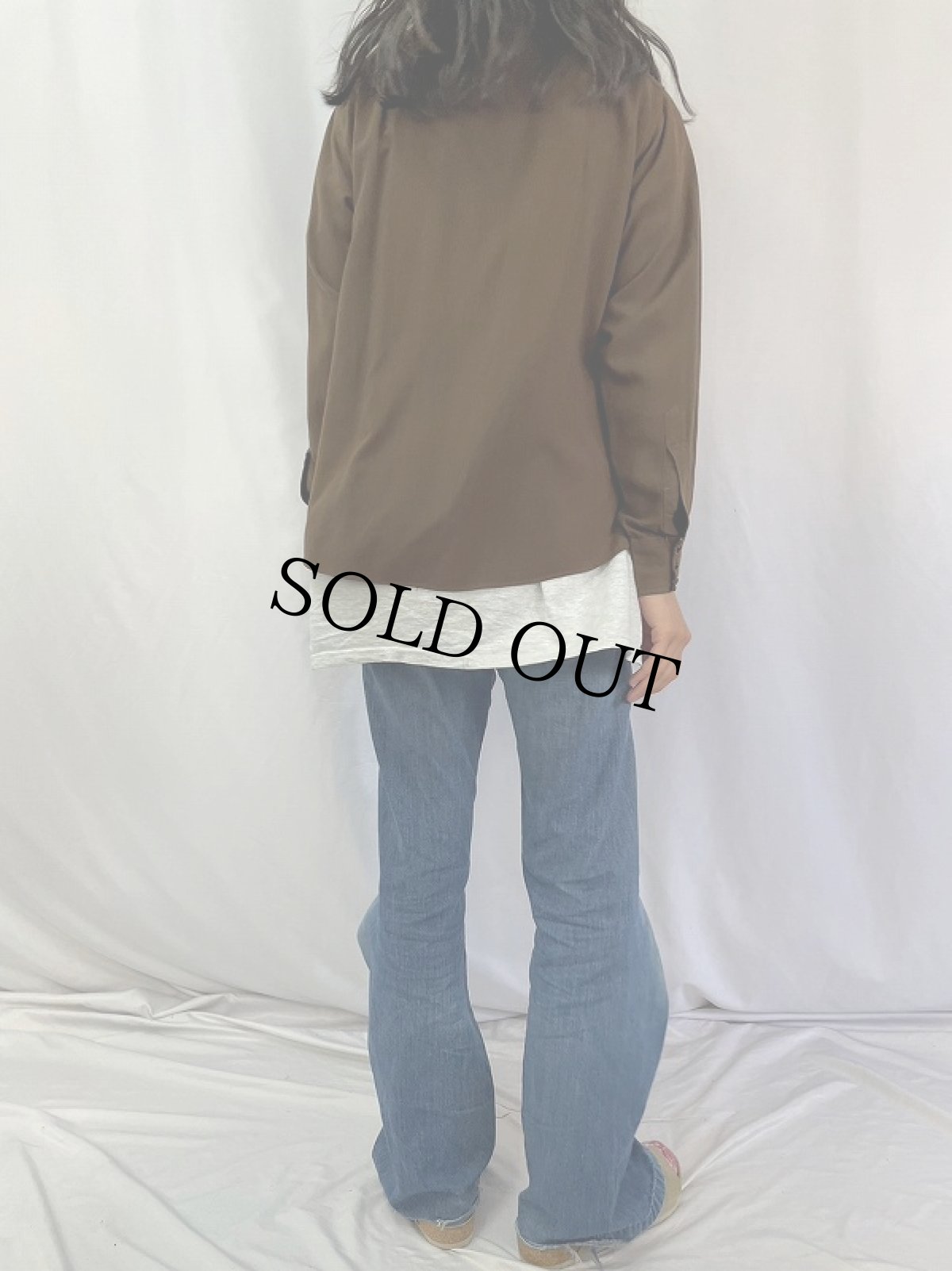 画像4: 40's Ranch Master by APOLLO マチ付き レーヨンウエスタンシャツ (4)