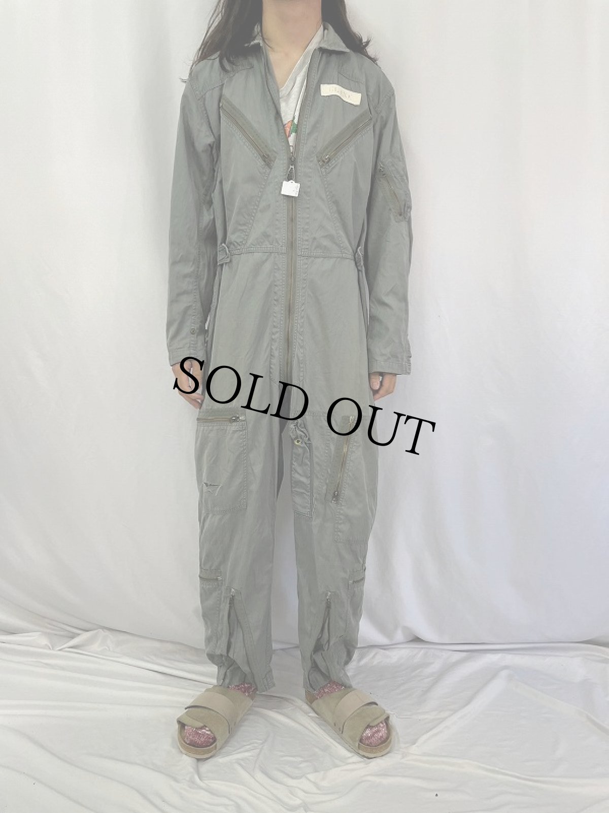 画像2: 60's U.S.AIR FORCE K-2B VERY LIGHT FLYING SUIT LARGE-REGULAR (2)