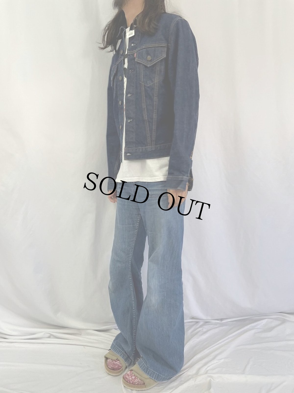 画像3: 60〜70's LEVI'S 70505 BIGE 最終モデル USA製 デニムジャケット SIZE40 (3)