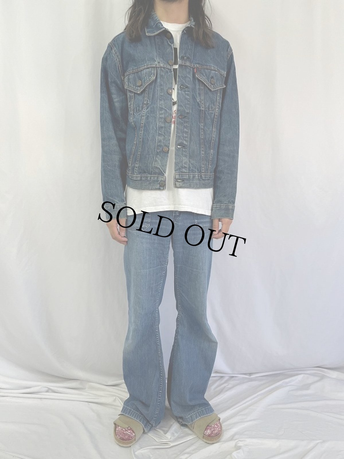 画像2: 60〜70's LEVI'S 70505 BIGE 最終モデル USA製 デニムジャケット (2)