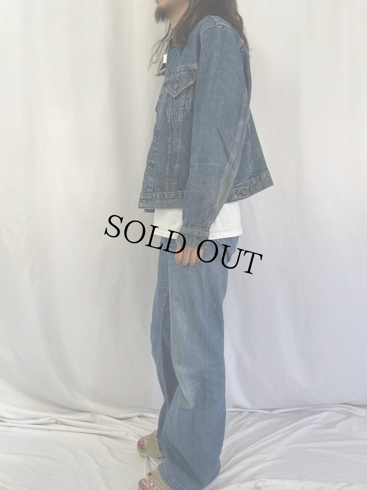 画像3: 60〜70's LEVI'S 70505 BIGE 最終モデル USA製 デニムジャケット (3)