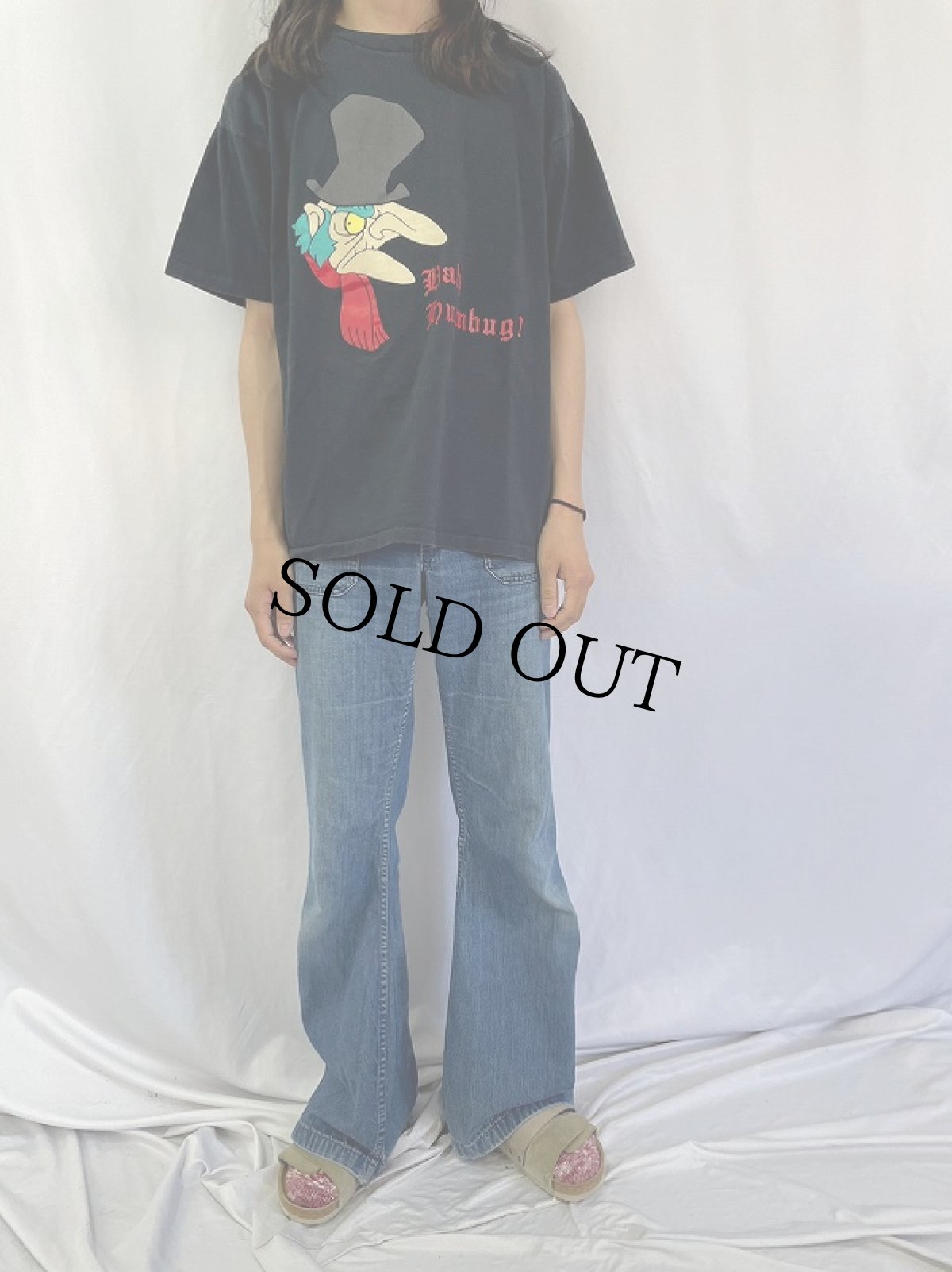 画像2: 90's A Chrisymas Carol USA製 "Bah Humbug!" 映画Tシャツ XL (2)