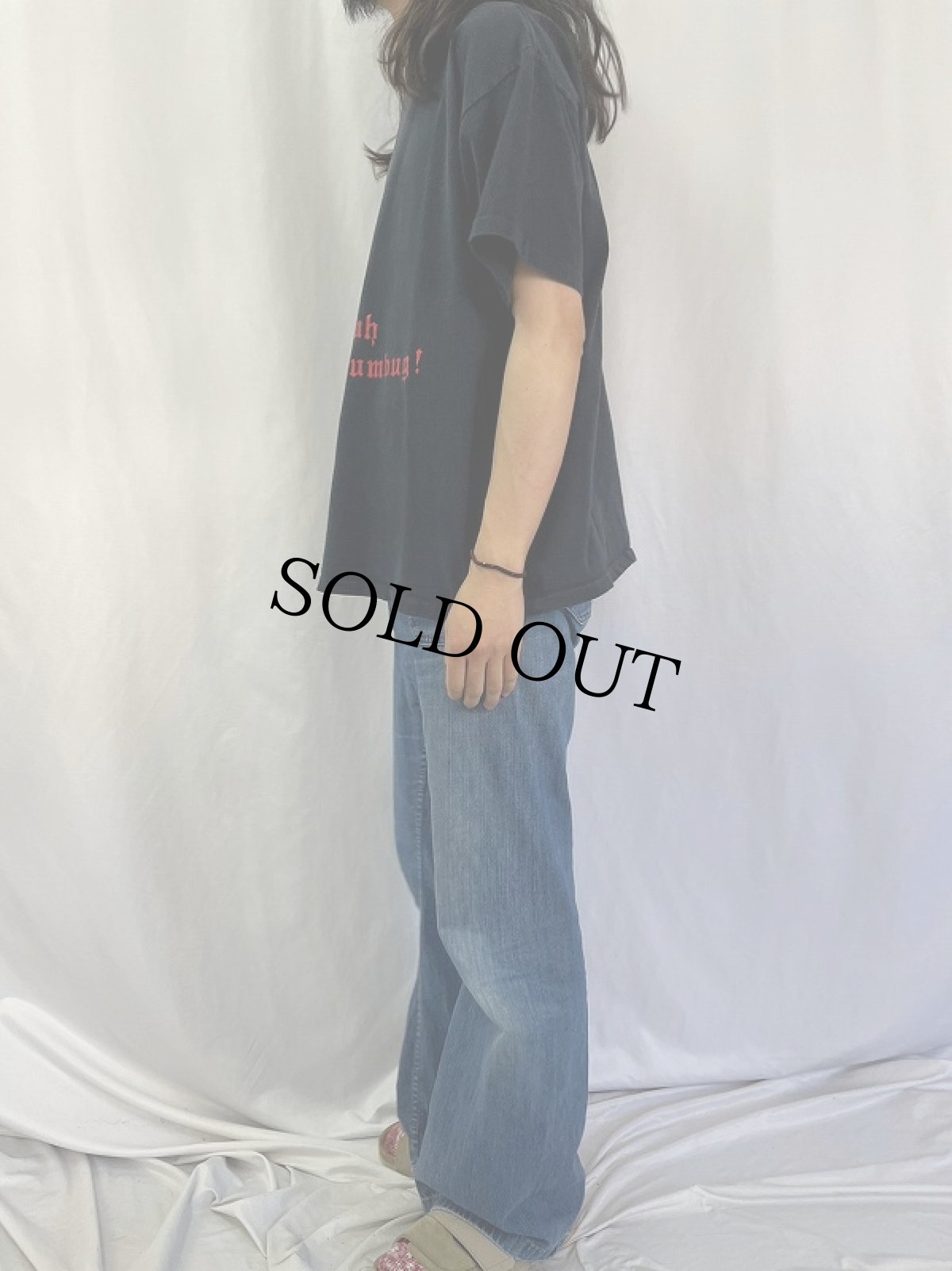 画像3: 90's A Chrisymas Carol USA製 "Bah Humbug!" 映画Tシャツ XL (3)