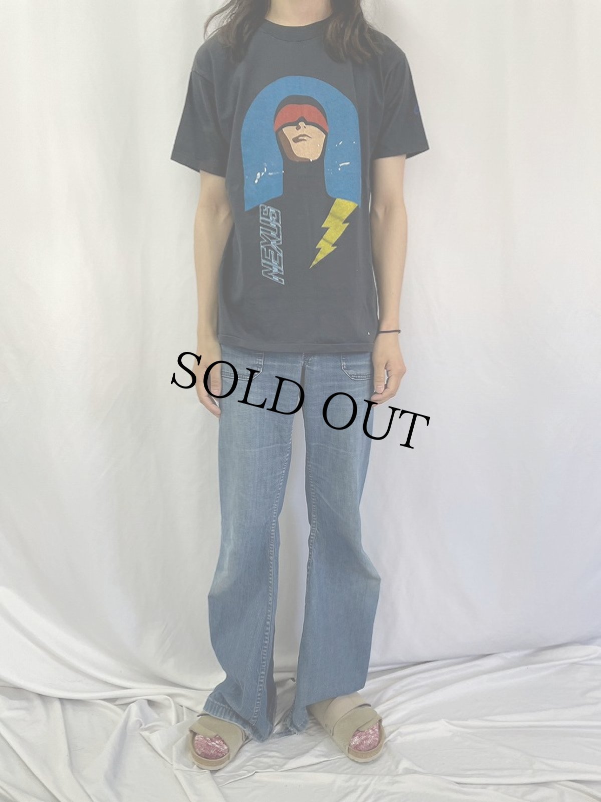 画像2: 80's Nexus USA製 キャラクタープリントTシャツ L (2)