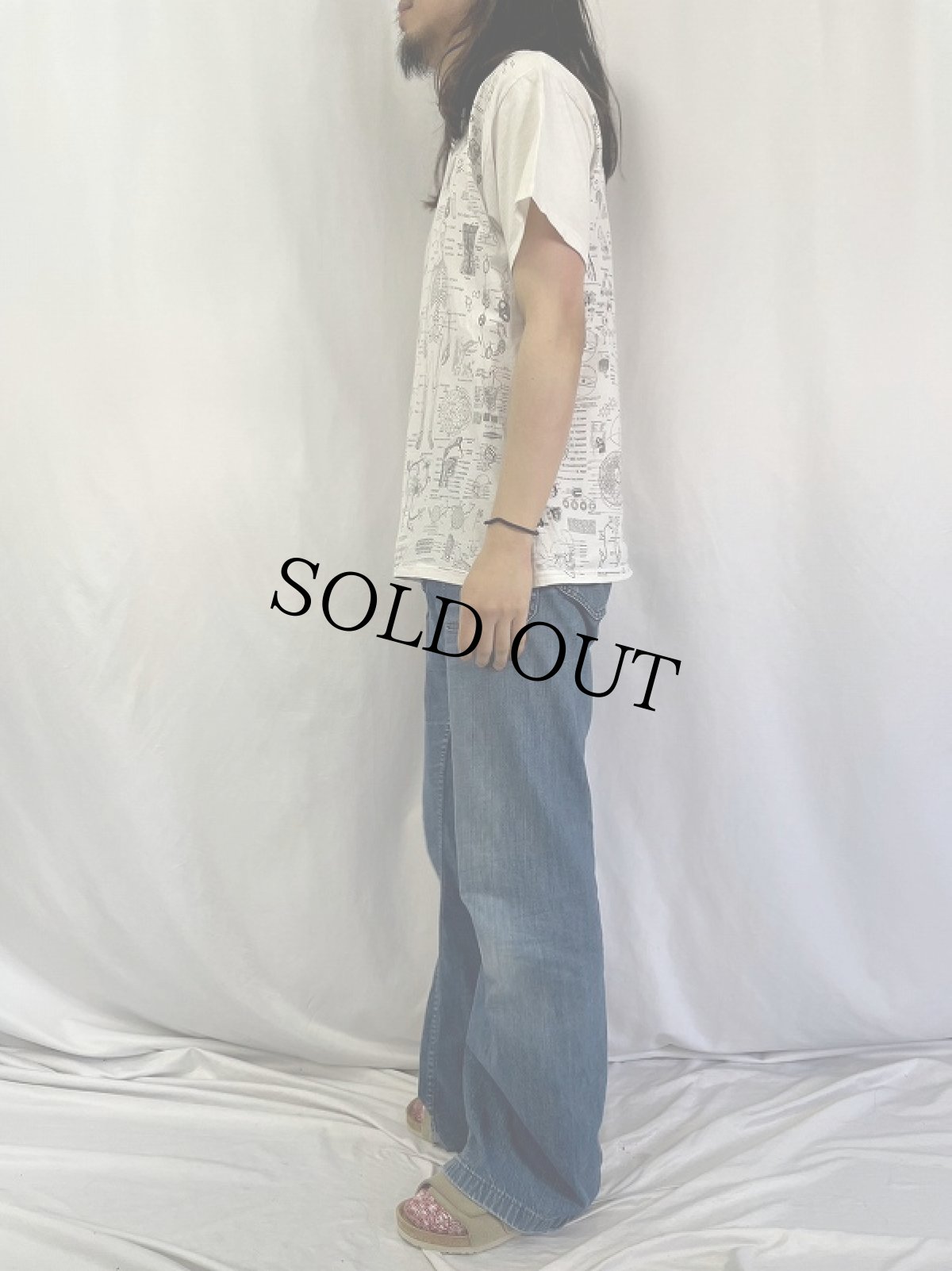 画像3: 2000's "BLINDEDO BY SCIENCE TEST ANSWER 大判プリントTシャツ M (3)