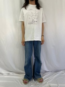 画像2: 80's USA製 "And God said..." 化学構造式プリントTシャツ XL (2)