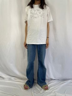 画像2: 2000's 化学構造式プリントTシャツ XL (2)