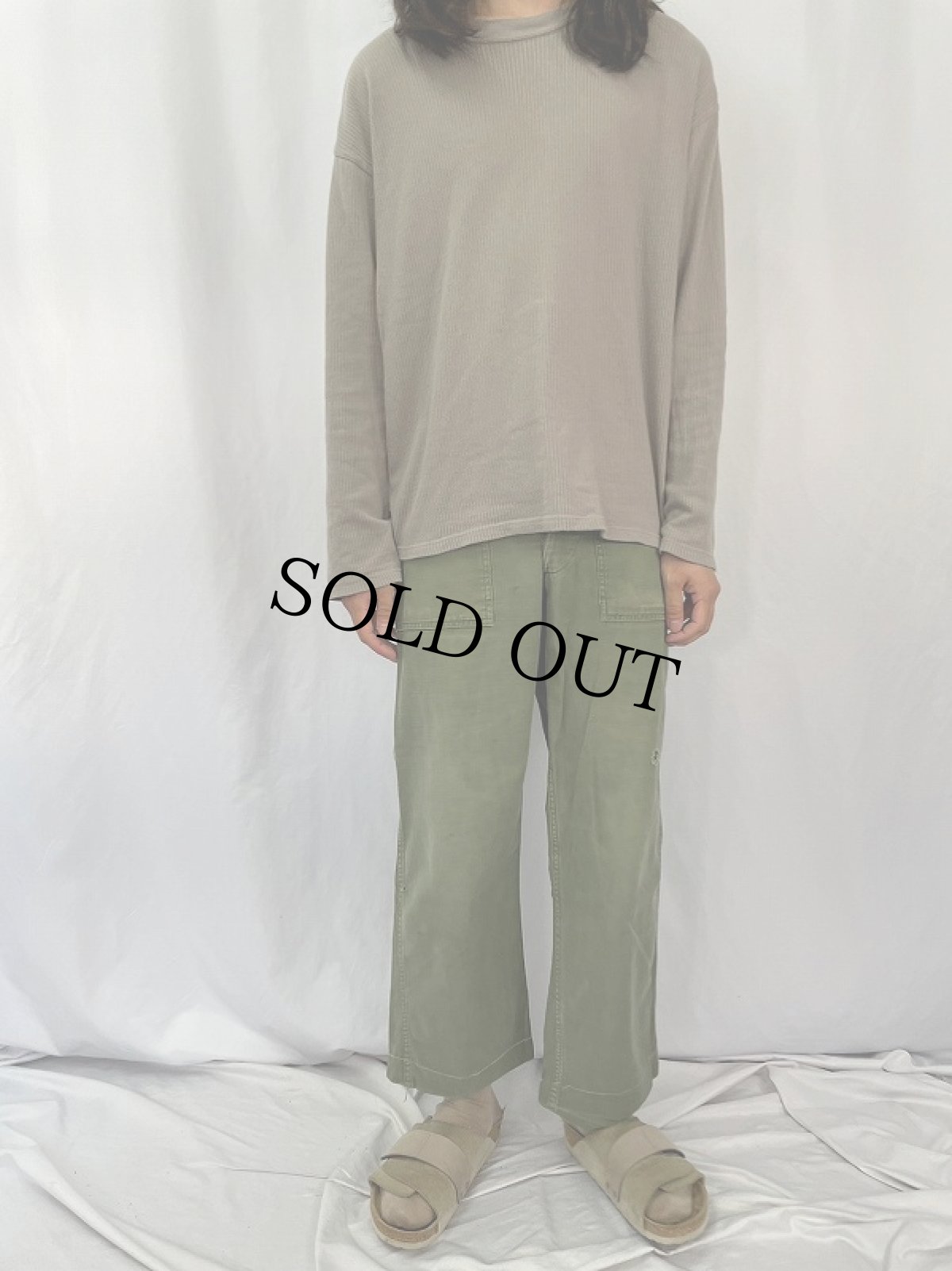 画像2: 50's U.S.ARMY "サイドアジャスタ付き" ベイカーパンツ W27-28 (2)