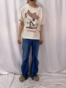 画像2: 80〜90's SNOOPY "MATAMOROS MEXICO" キャラクタープリントTシャツ (2)