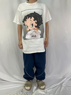 画像2: 90's Betty Boop "got milkパロディ" キャラクタープリントTシャツ (2)