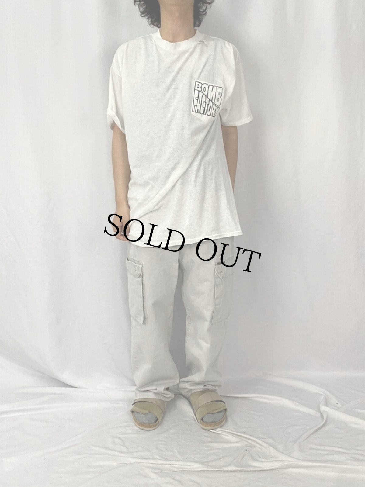 画像3: 90's "BOMB FACTORY" キャラクタープリント ポケットTシャツ (3)