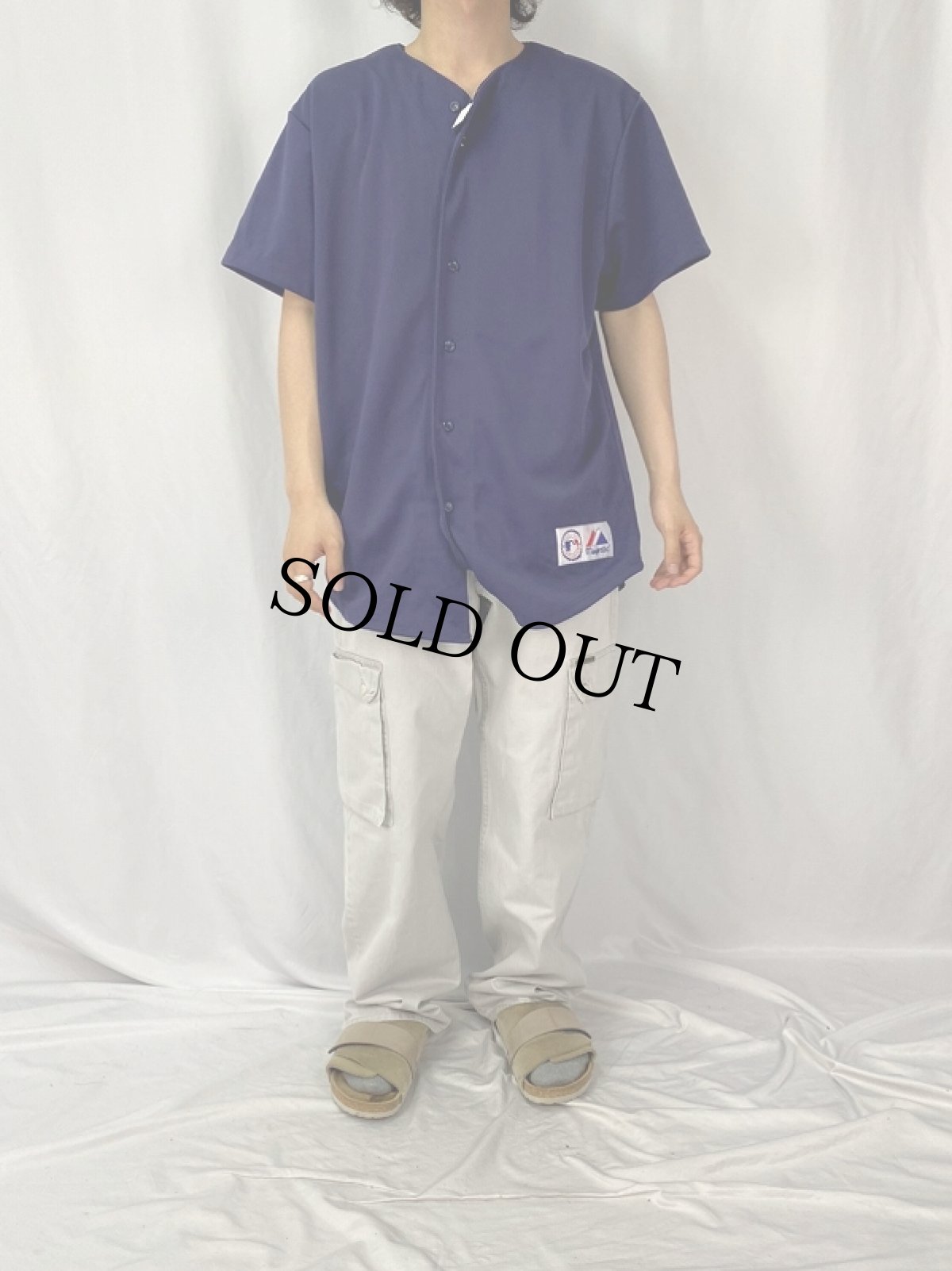 画像3: Majestic "ICHIRO 51" ポリエステルベースボールシャツ L (3)