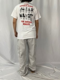 画像4: "THE EXPERTS AGREE GUN SONTROL WORKS!!!" 政治家プリントTシャツ M (4)