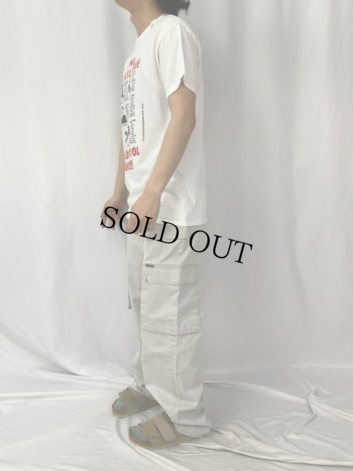 画像3: "THE EXPERTS AGREE GUN SONTROL WORKS!!!" 政治家プリントTシャツ M (3)