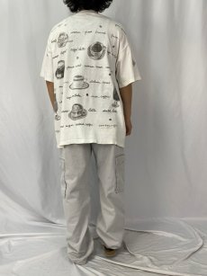 画像4: 90's rel-e-vant products USA製 コーヒーイラストTシャツ XL (4)