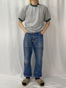 画像2: anvil 無地リンガーTシャツ L (2)
