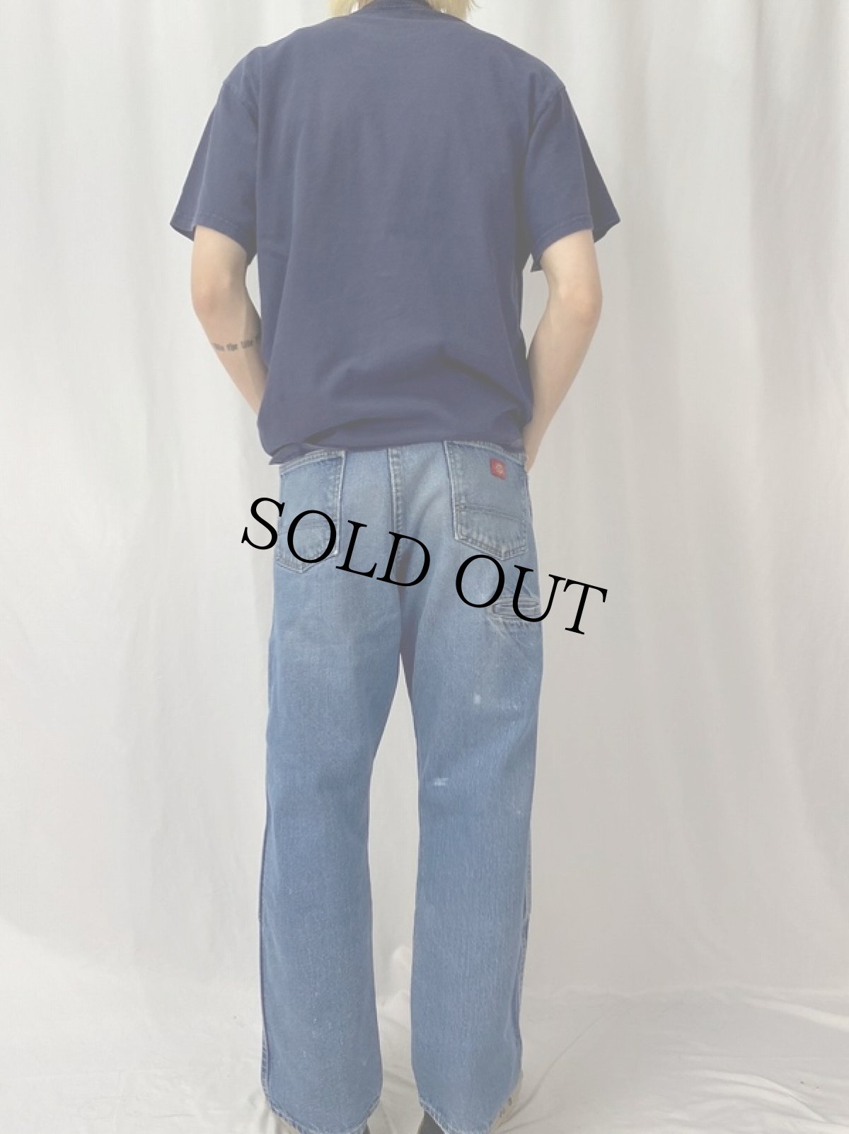 画像4: 2000's Nintendo スーパーマリオ キャラクタープリントTシャツ NAVY L (4)