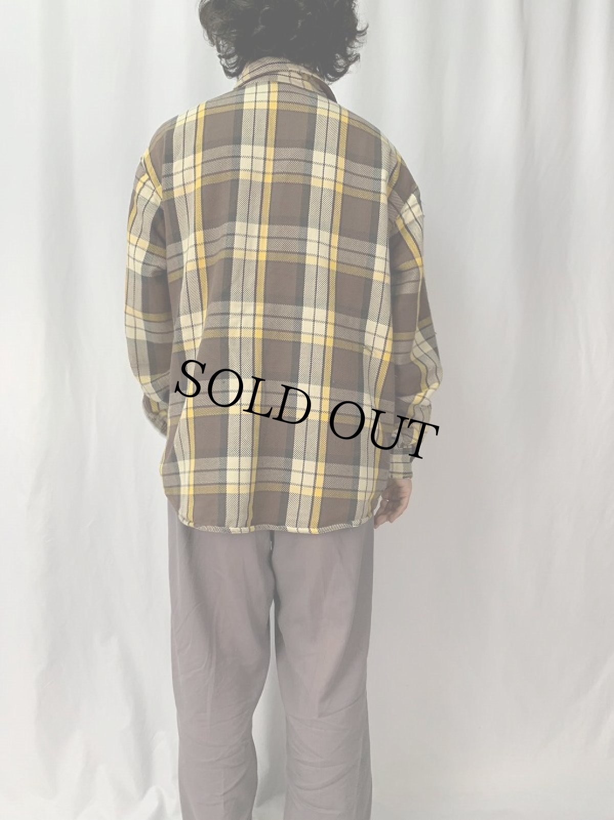 画像4: 70's JCPenney BIGMAC チェック柄 ヘビーネルシャツ  L (4)