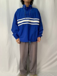 画像2: 90's GAP ボーダー柄 ナイロンプルオーバージャケット L (2)