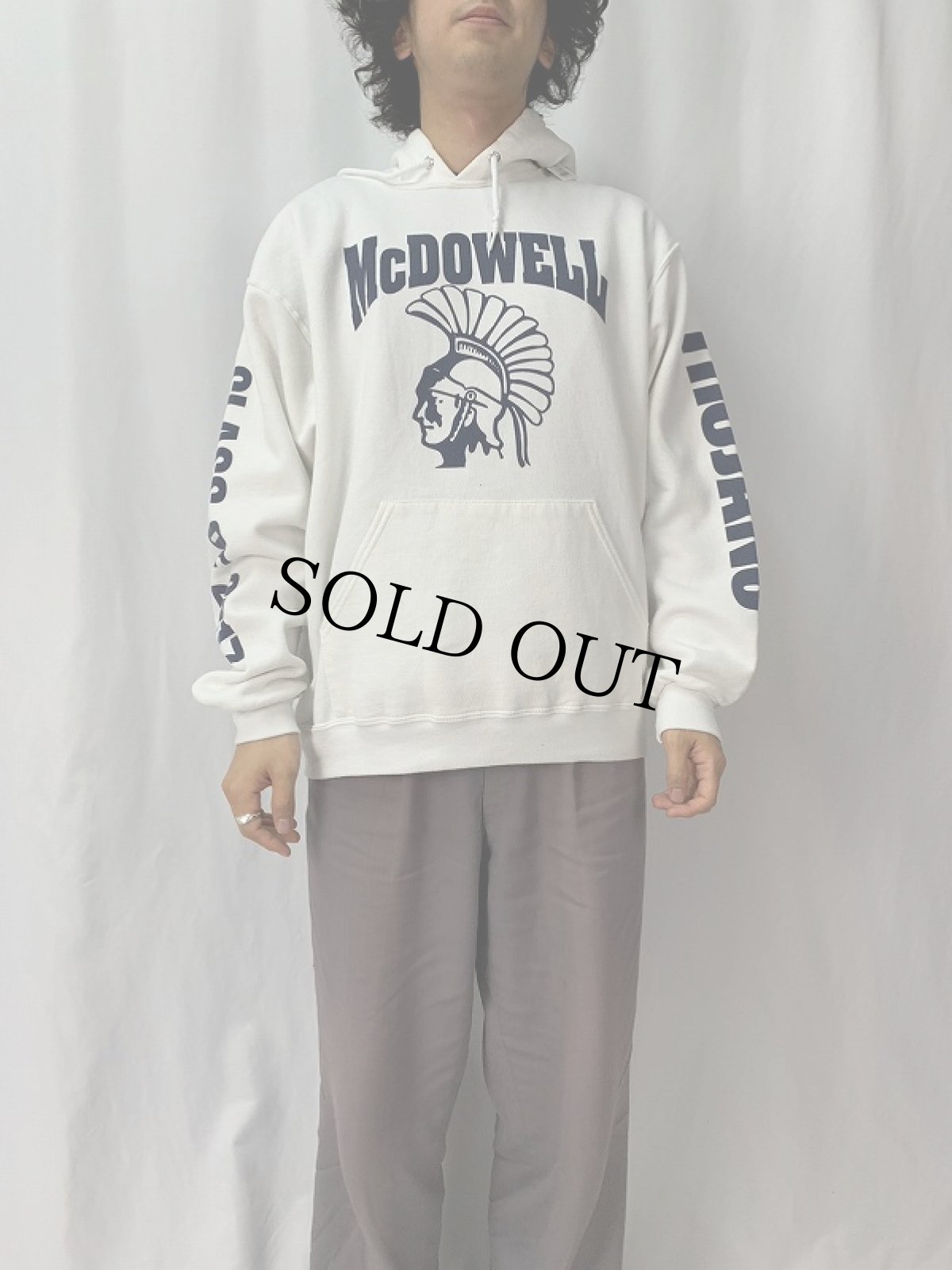 画像2: "McDOWELL" プリントスウェットフーディー L (2)