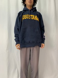 画像2: 2000's Champion REVERSE WEAVE "AUGUSTANA" プリントスウェットフーディー XL (2)