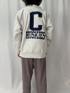 画像4: 90's REVERSE WEAVE TYPE USA製 "UCONN SWIMMING" プリントスウェット XL (4)