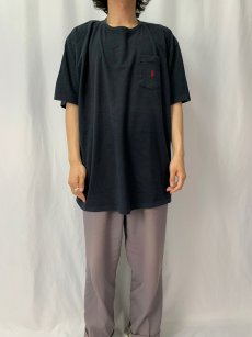 画像2: 90's POLO Ralph Lauren USA製 ロゴ刺繍 ポケットTシャツ XL (2)