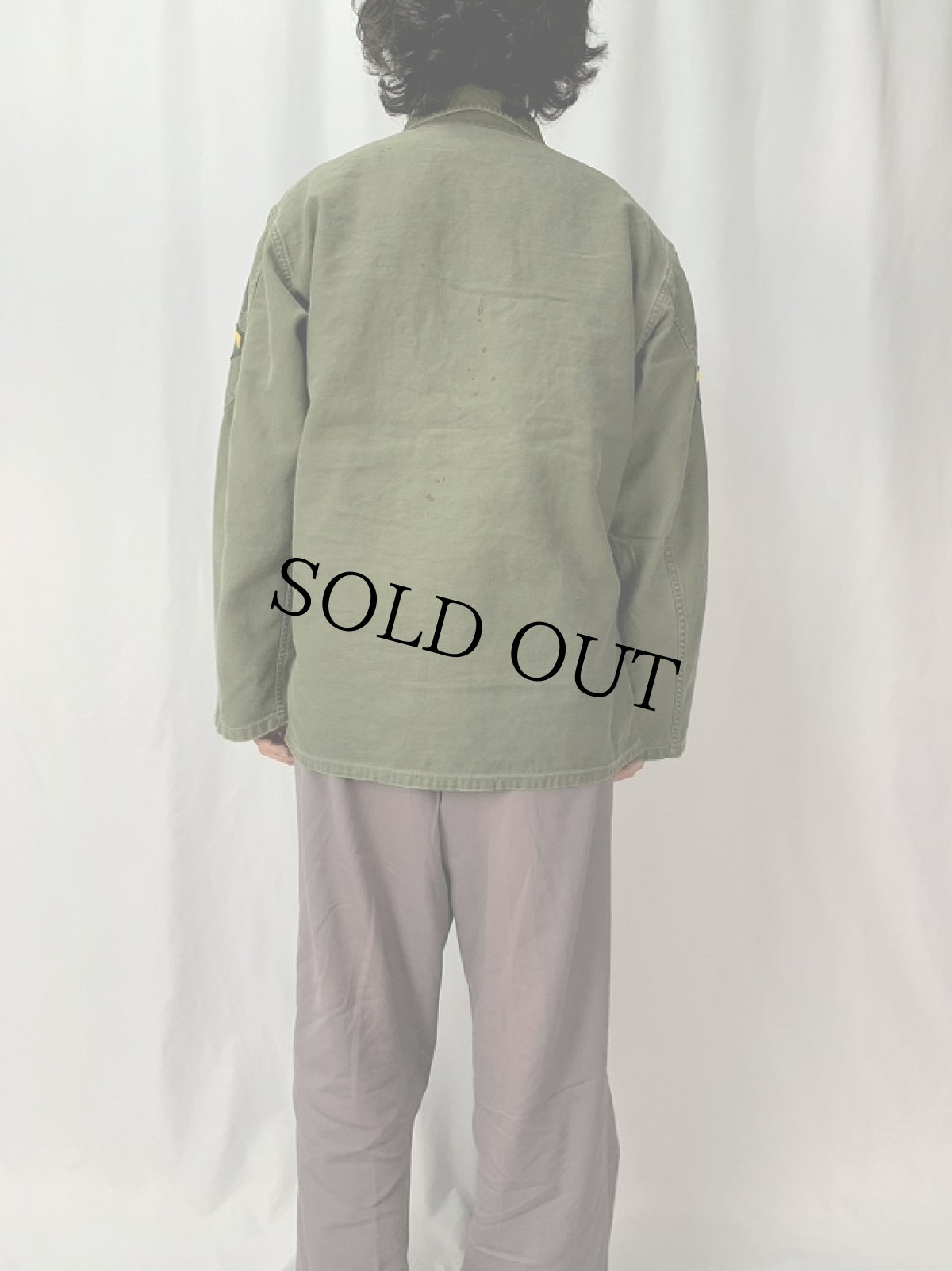 画像4: 50's U.S.ARMY パッチ付き ユーティリティシャツ 1st 初期 (4)