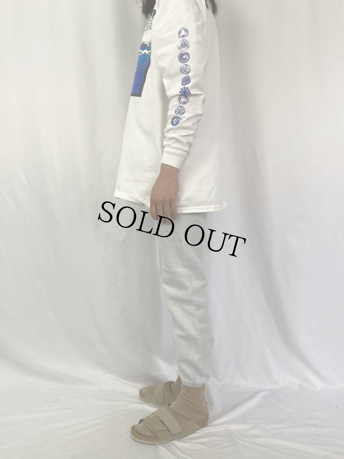 画像3: 50〜60's "BLAINE JUNIOR HIGH" ウイングフット 染み込みプリントスウェットパンツ (3)