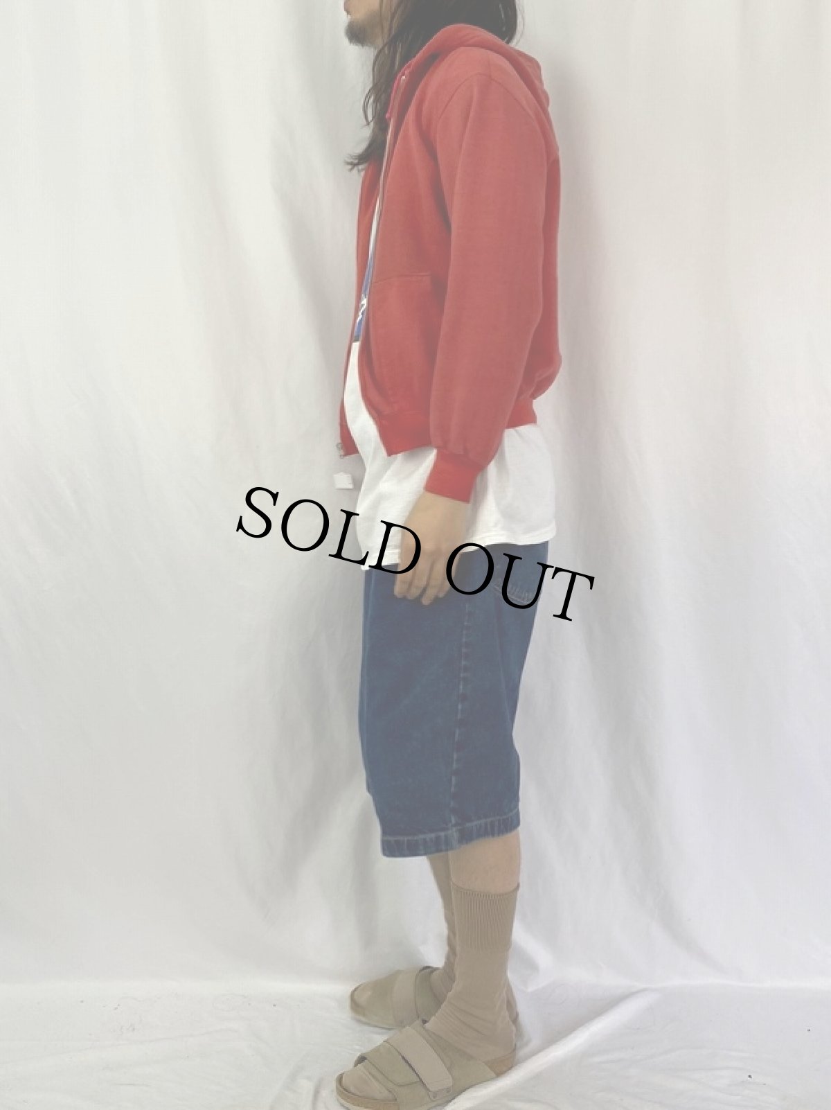 画像3: 60's KODEL セパポケ 無地 スウェットジップパーカー (3)