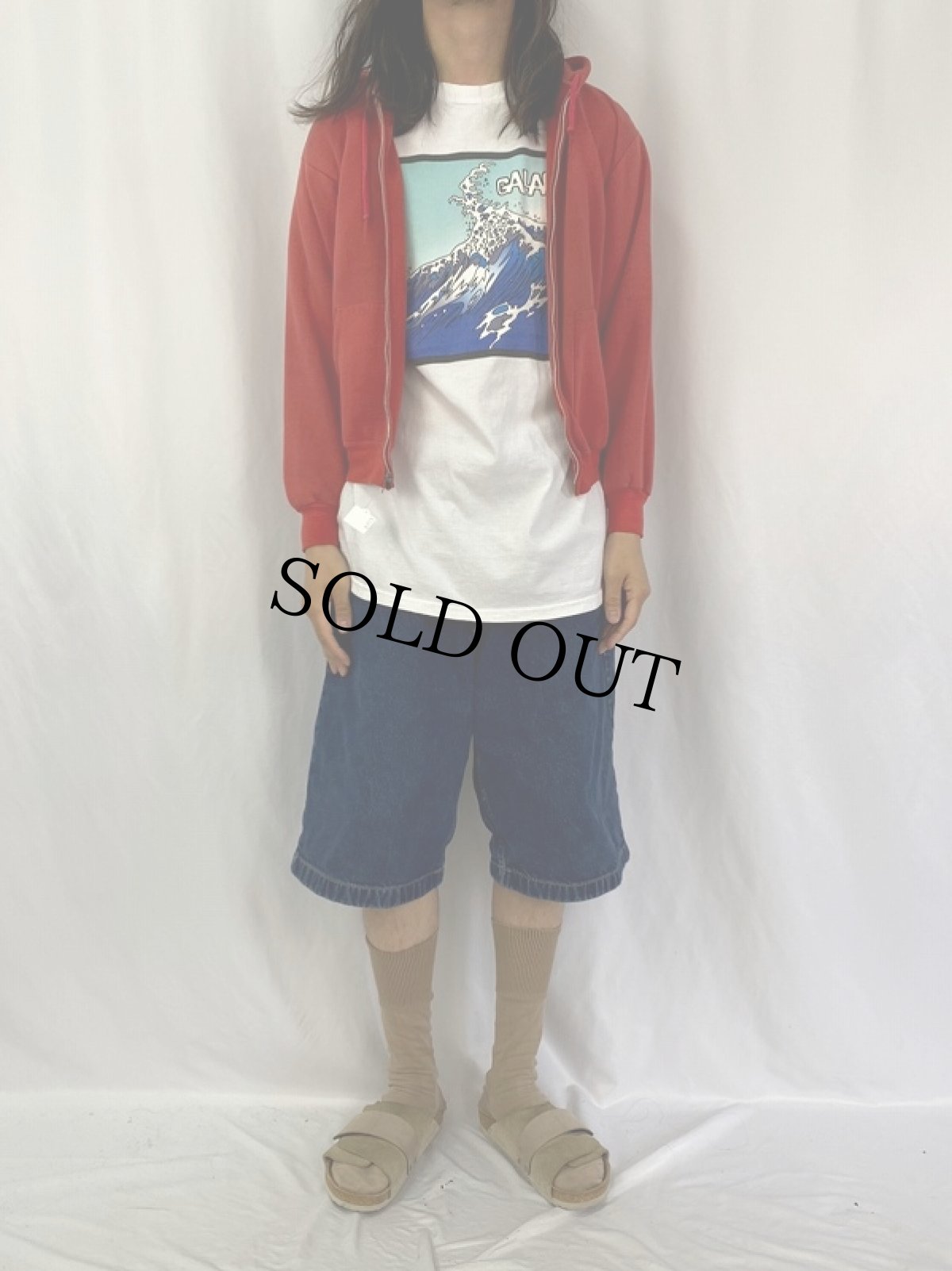 画像2: 60's KODEL セパポケ 無地 スウェットジップパーカー (2)