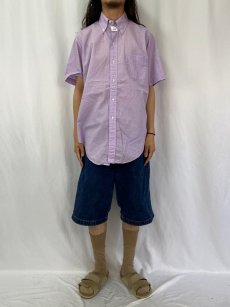 画像2: 70's Brooks Brothers USA製 ギンガムチェック柄 コットンボタンダウンシャツ SIZE17 (2)